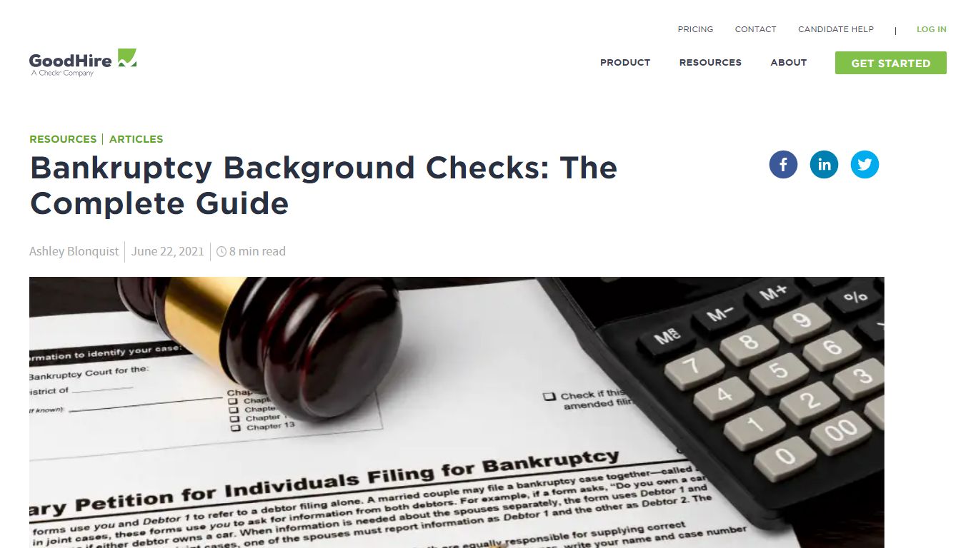 Guide to Bankruptcy Background Checks | GoodHire